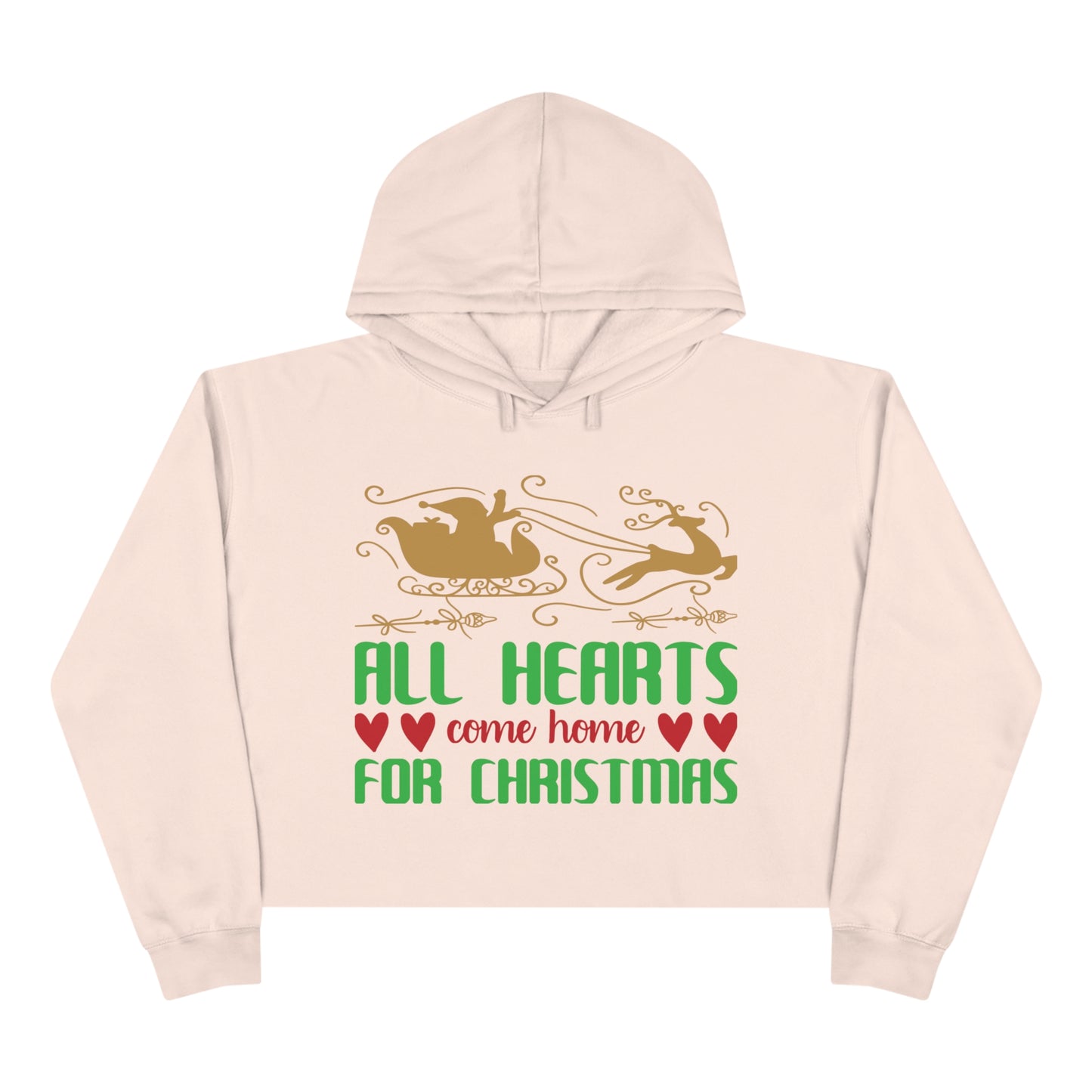 All Hearts Crop Hoodie