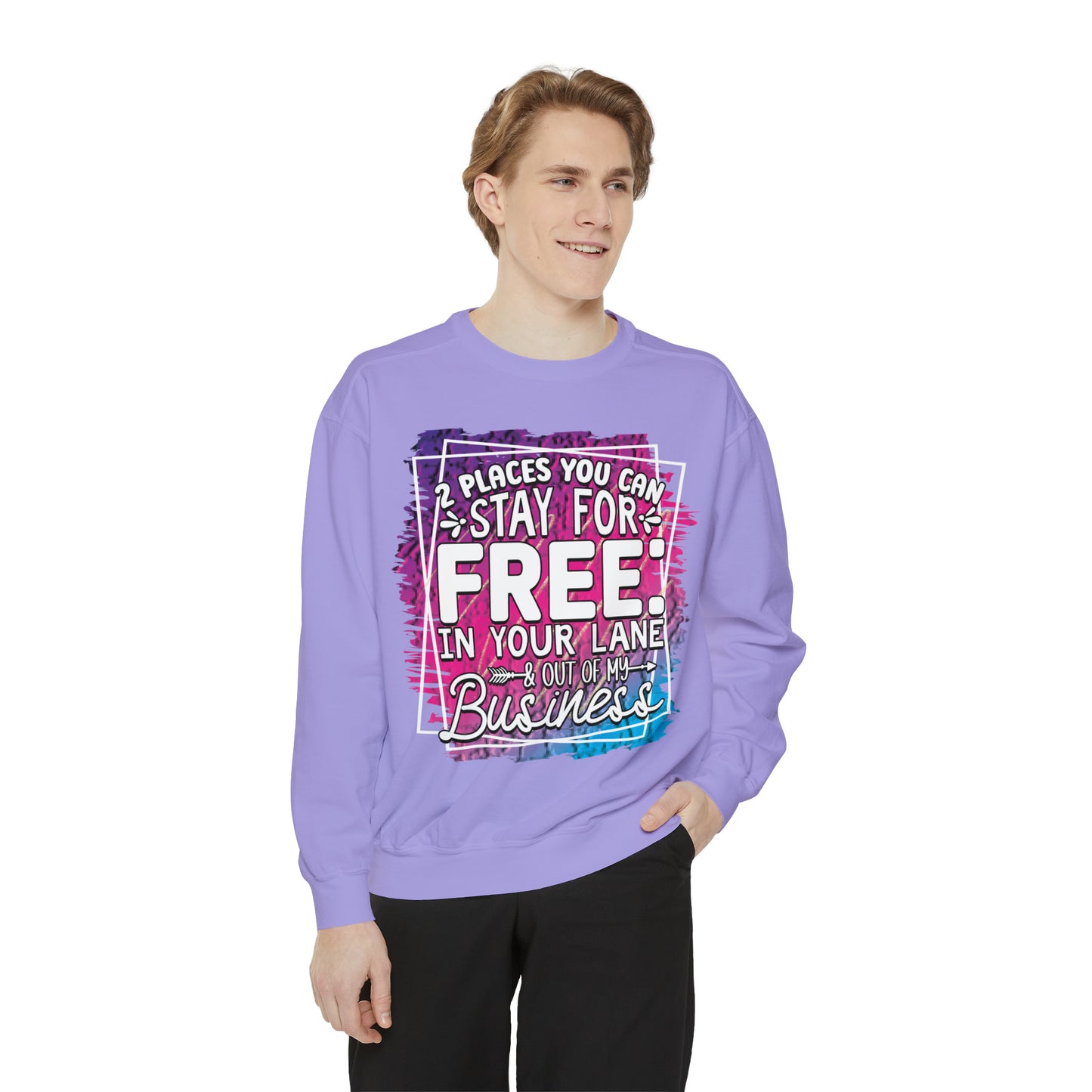 In Your Lane Unisex Garment-Dyed Sweatshirt