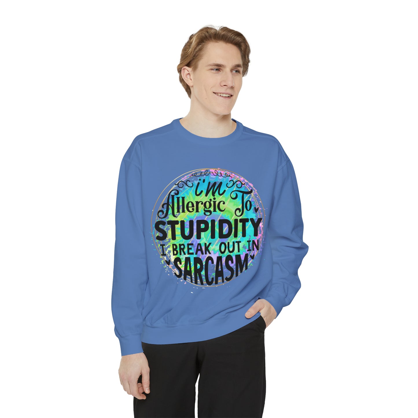 Allergic Unisex Garment-Dyed Sweatshirt