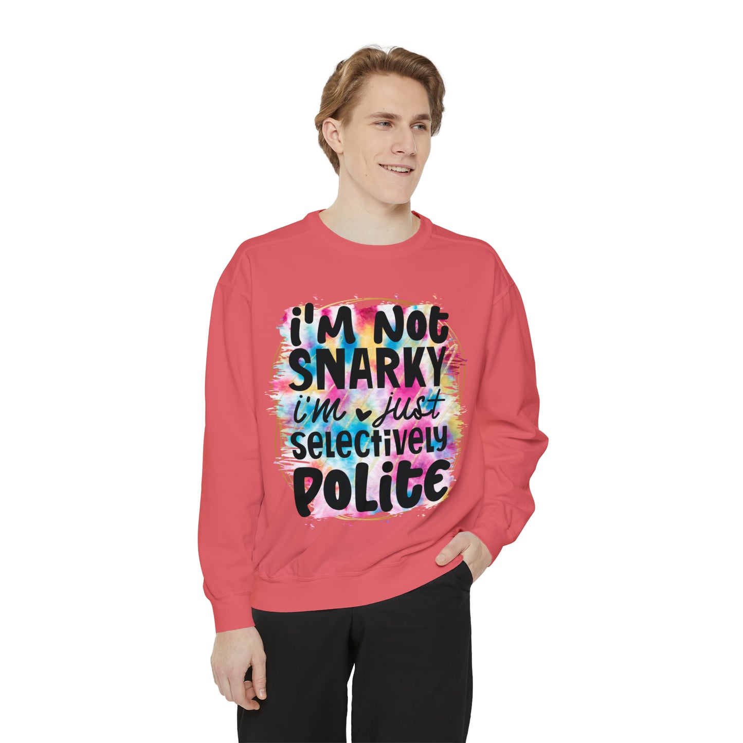 Snarky Unisex Garment-Dyed Sweatshirt