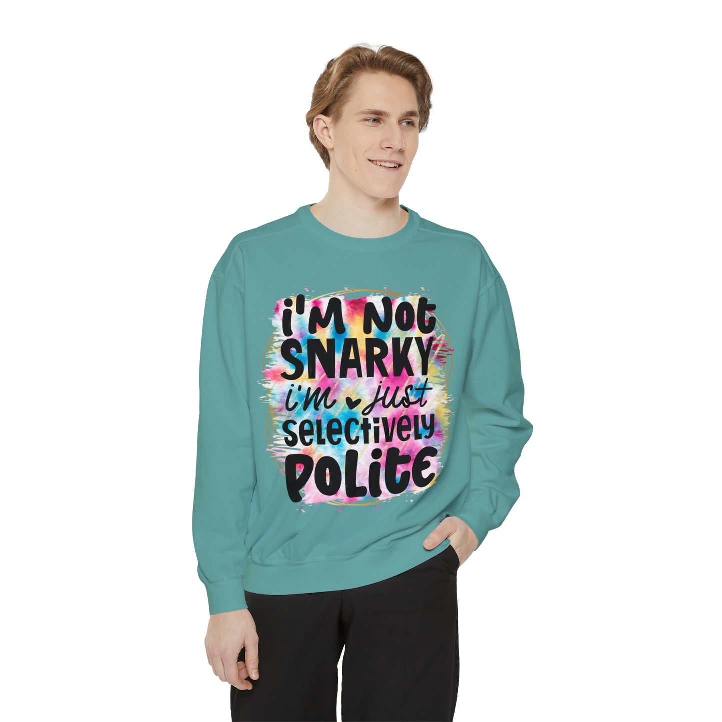 Snarky Unisex Garment-Dyed Sweatshirt