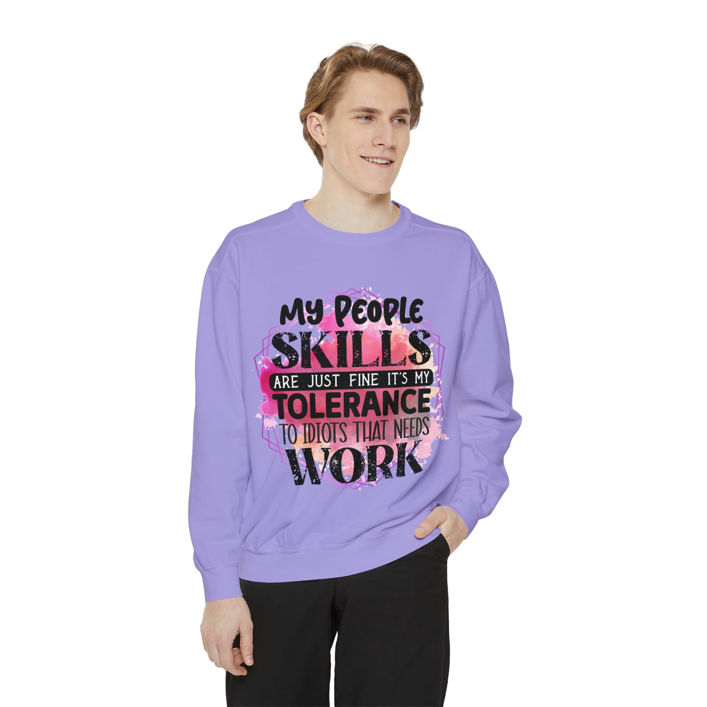 People Skills Unisex Garment-Dyed Sweatshirt