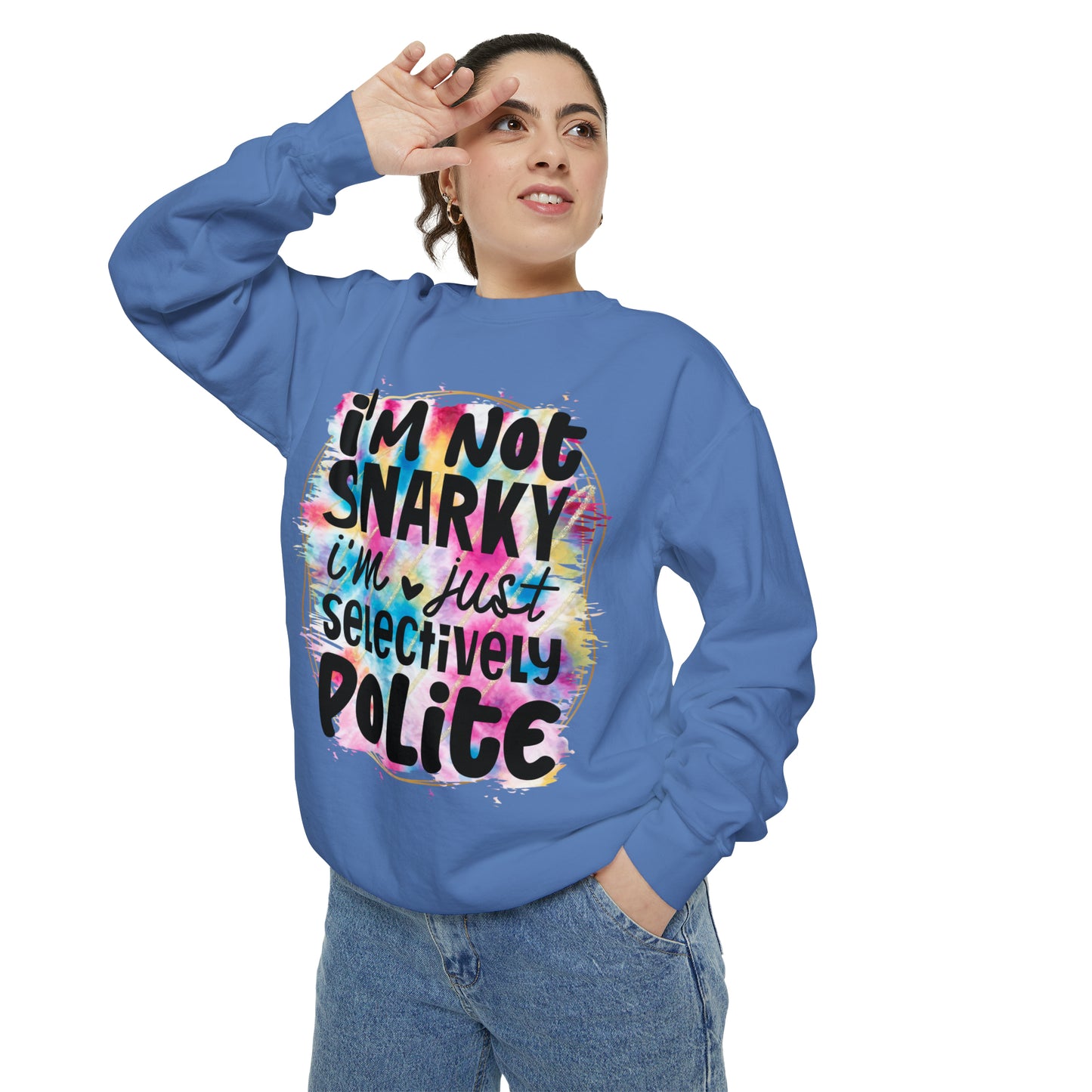 Snarky Unisex Garment-Dyed Sweatshirt