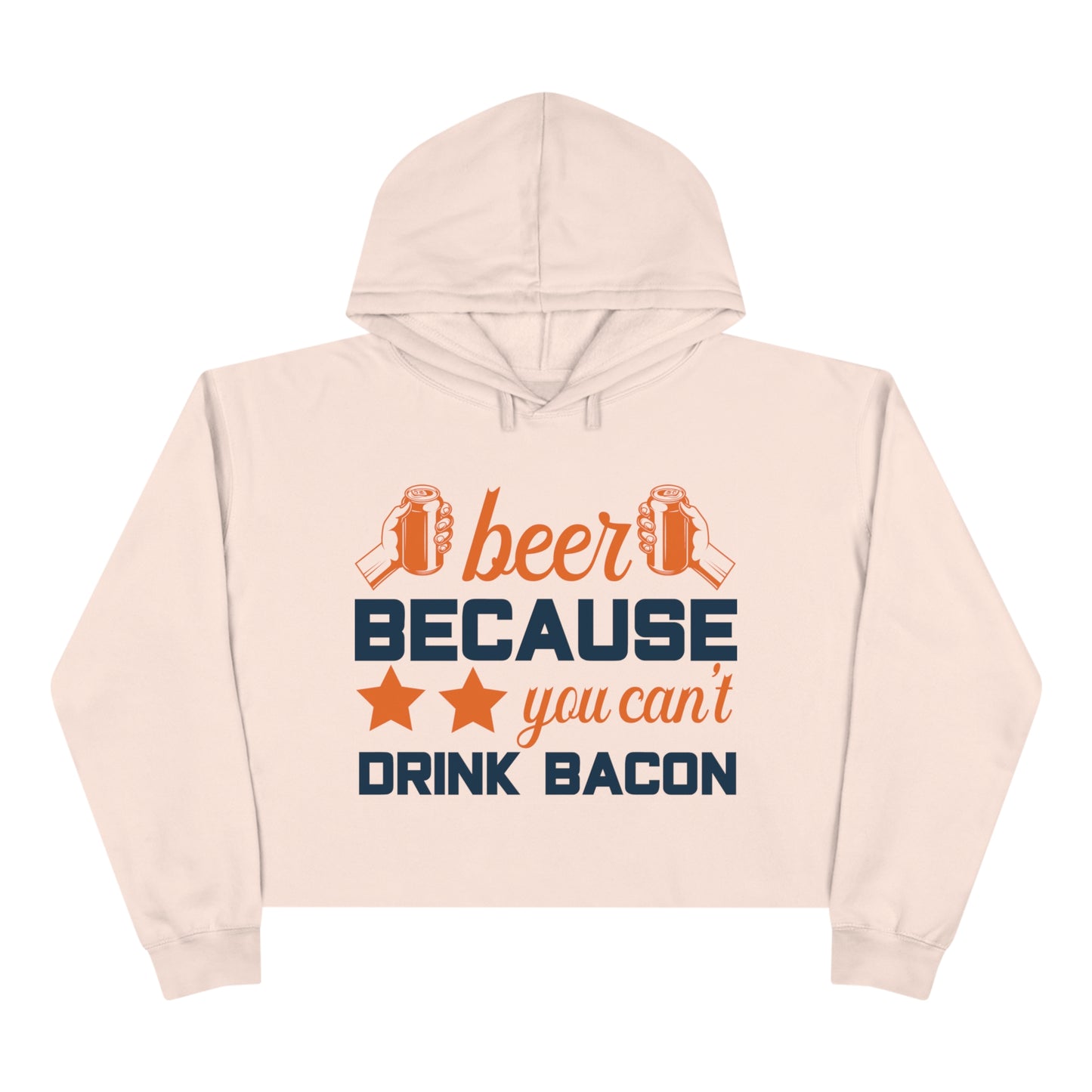 Can't Drink Bacon Crop Hoodie