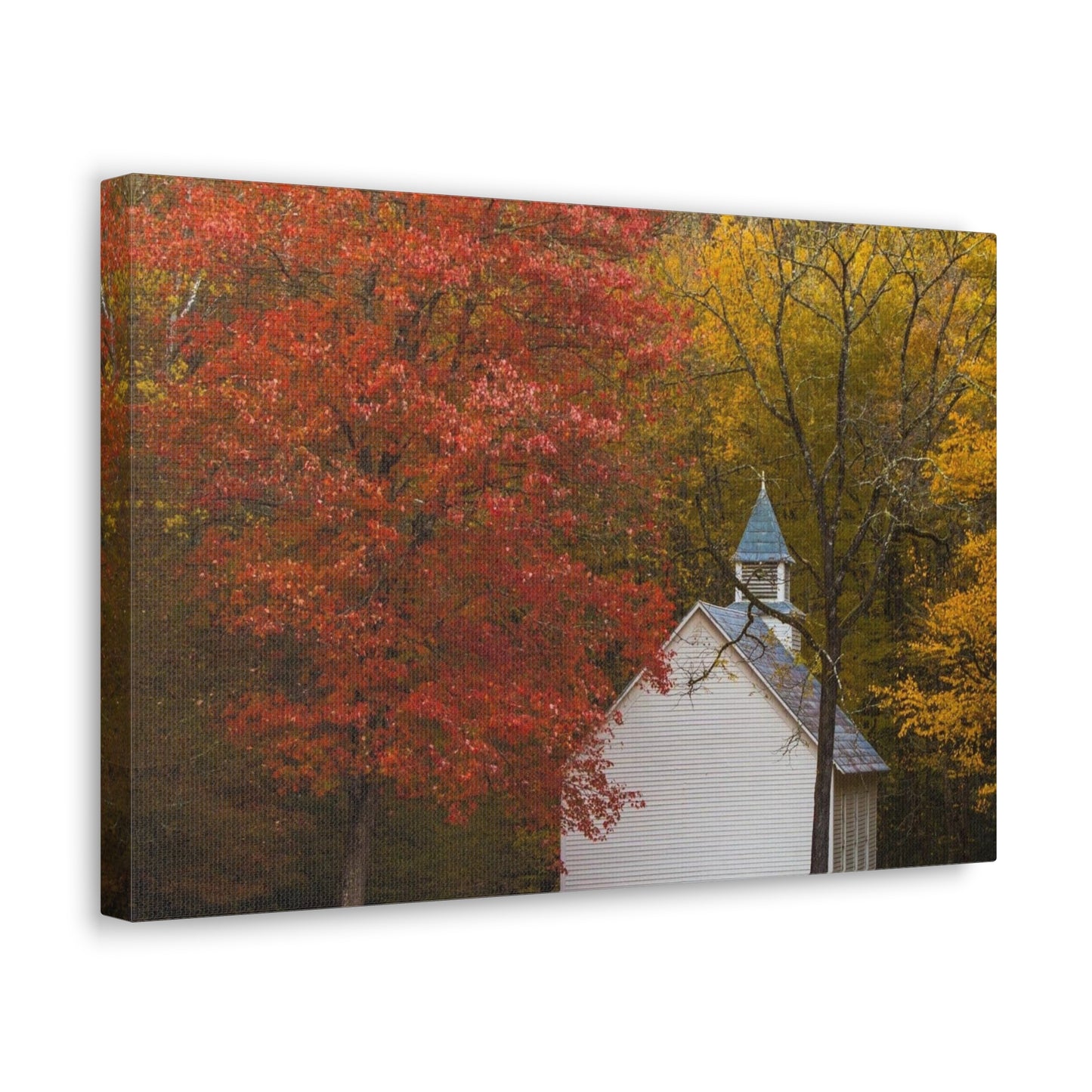 Fall Church Canvas Gallery Wraps