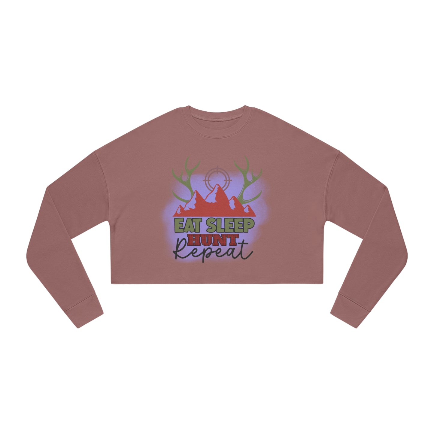 Eat Sleep Repeat Women's Cropped Sweatshirt