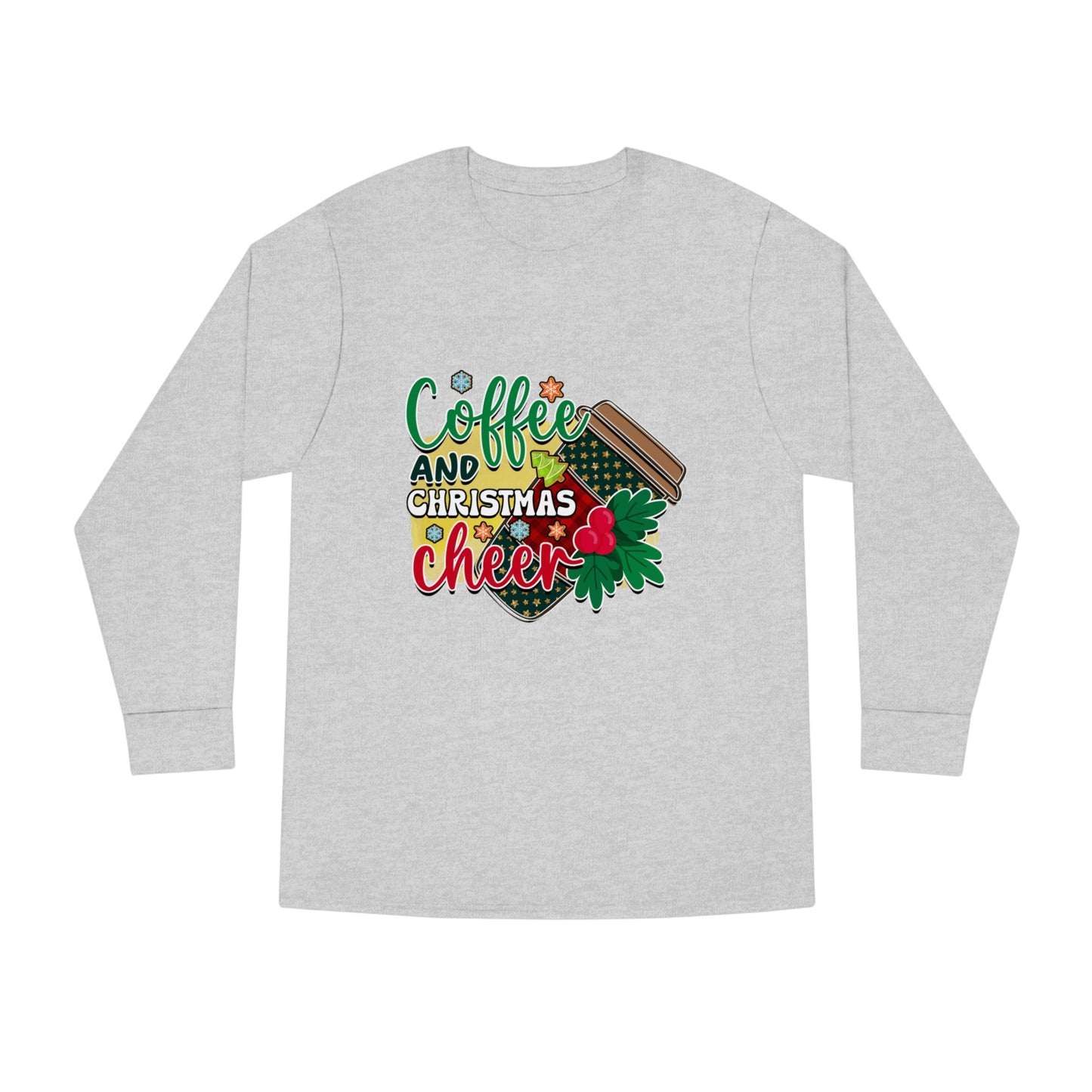 Coffee Christmas Long Sleeve Crewneck Tee