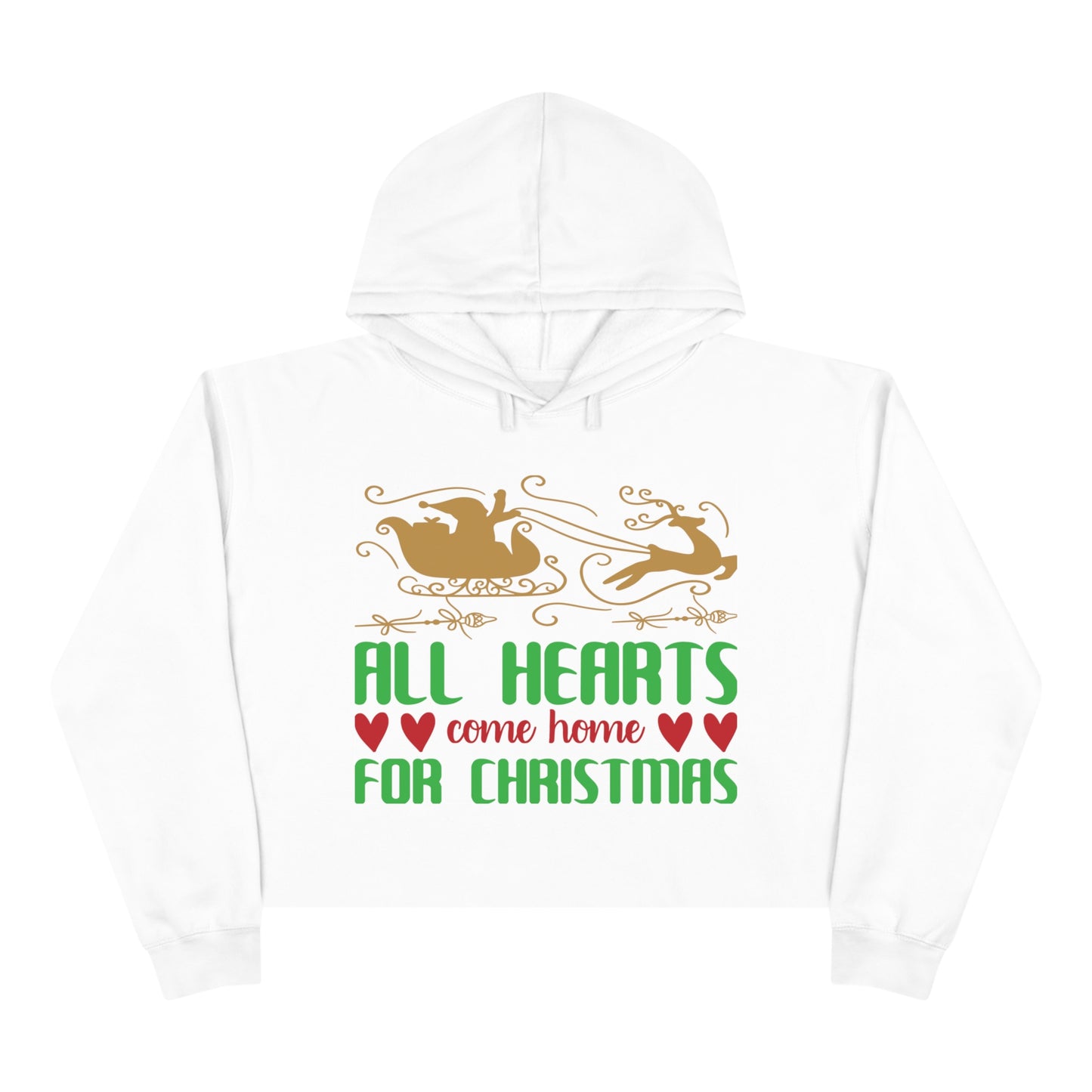 All Hearts Crop Hoodie