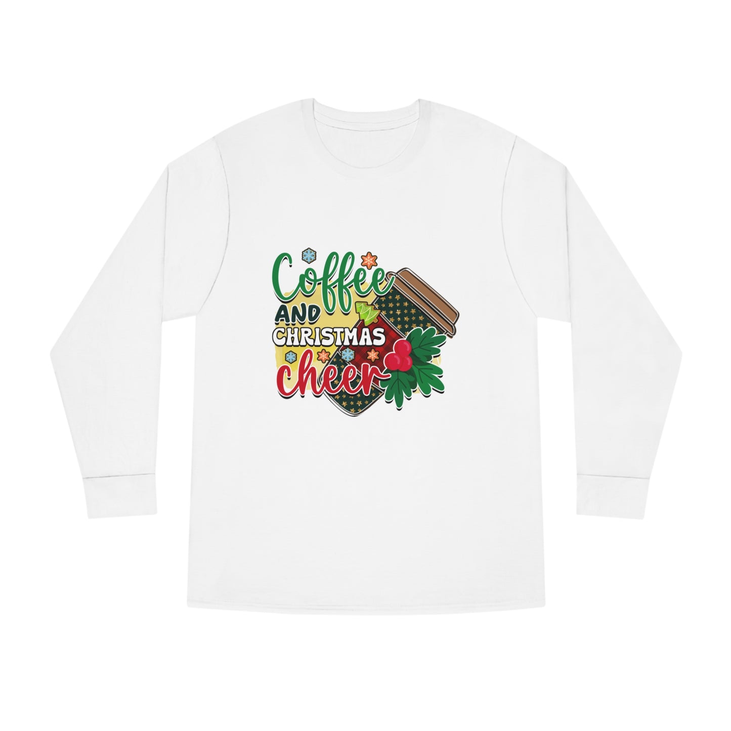 Coffee Christmas Long Sleeve Crewneck Tee