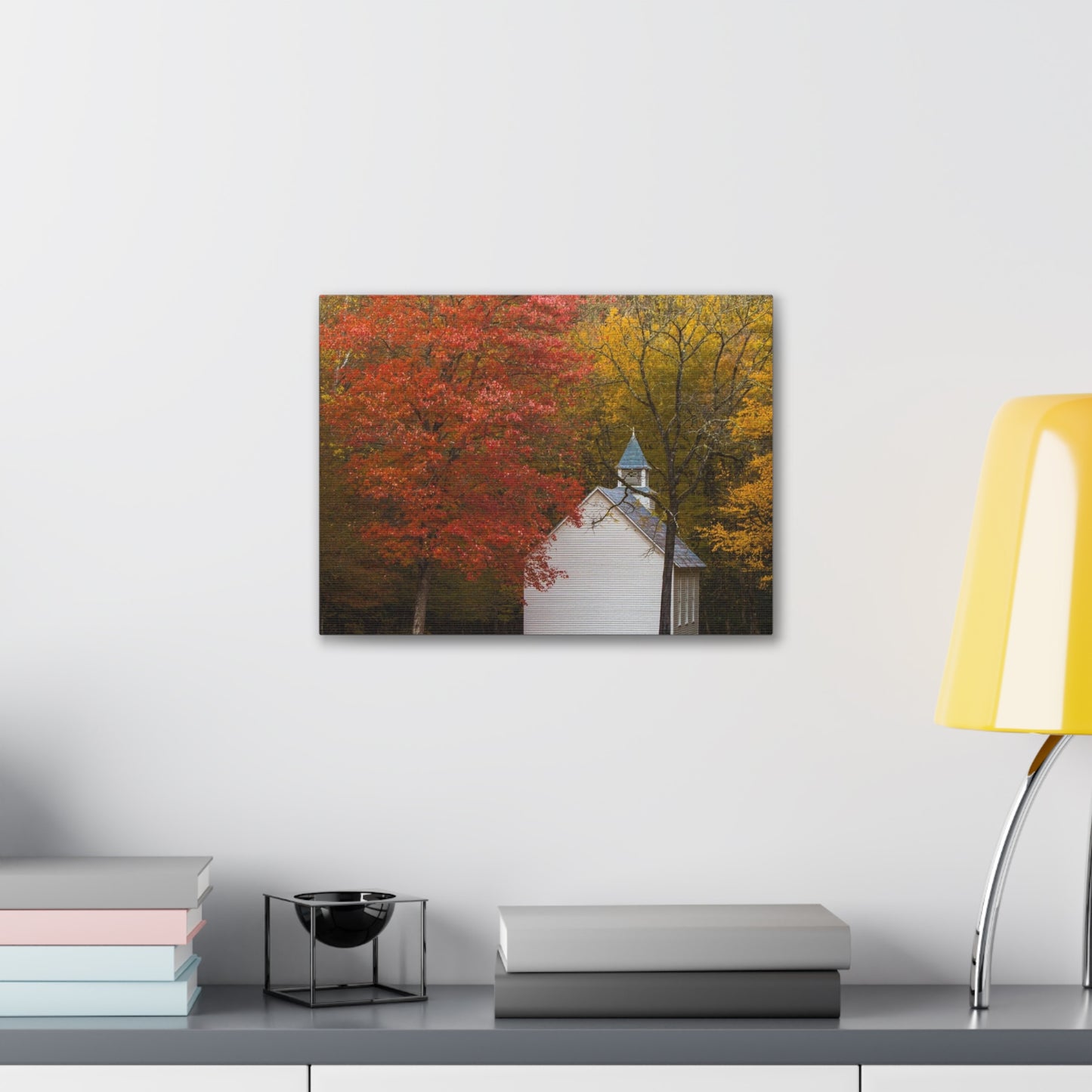 Fall Church Canvas Gallery Wraps