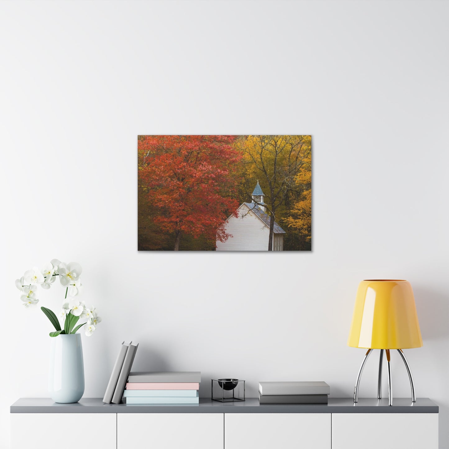 Fall Church Canvas Gallery Wraps