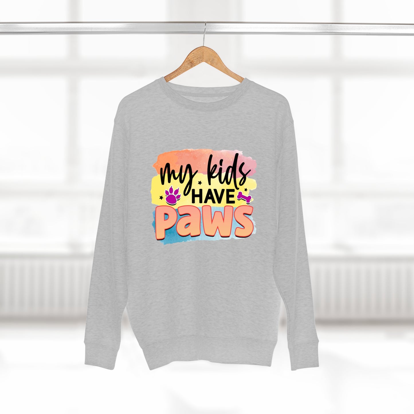 Kids Paws Unisex Premium Crewneck Sweatshirt