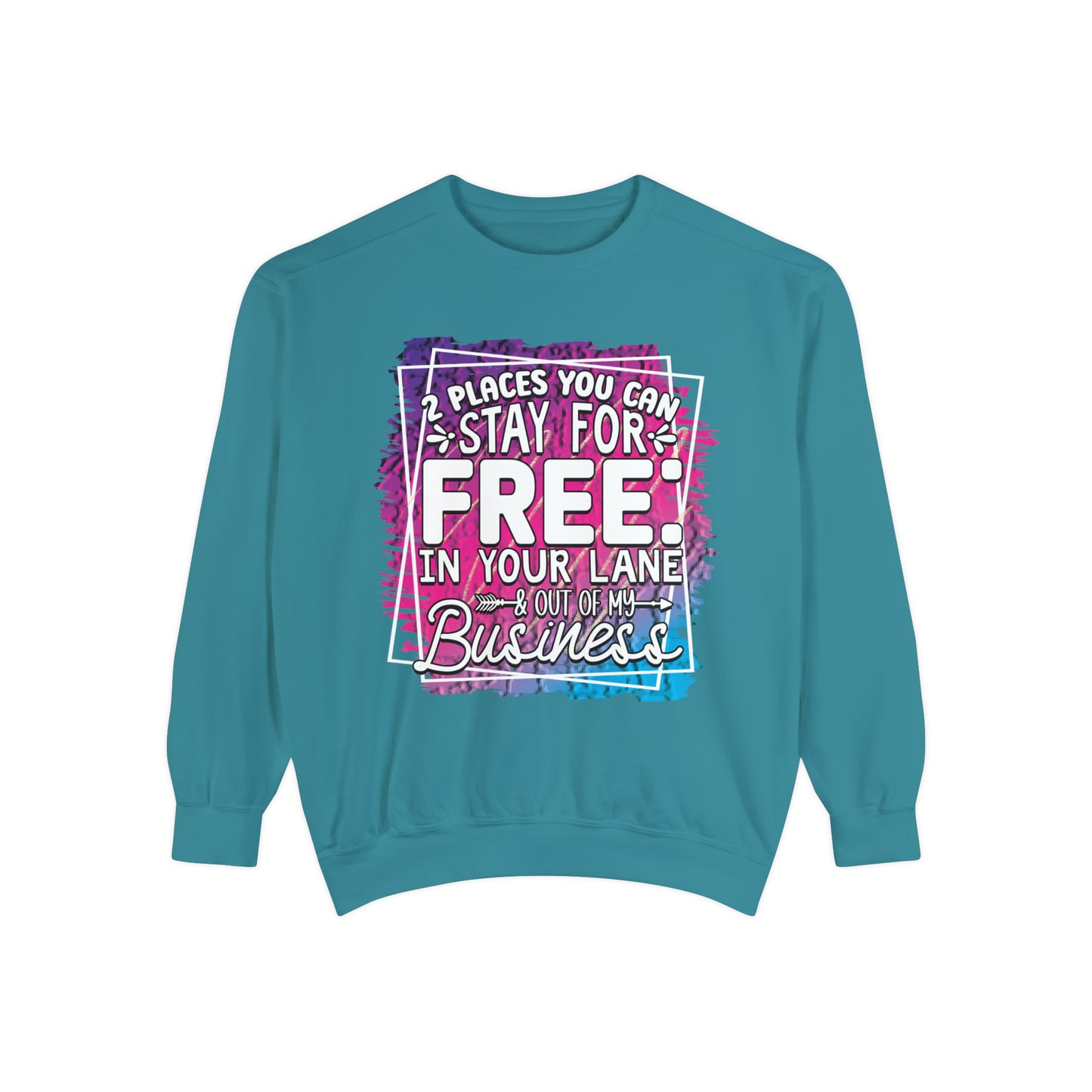 In Your Lane Unisex Garment-Dyed Sweatshirt