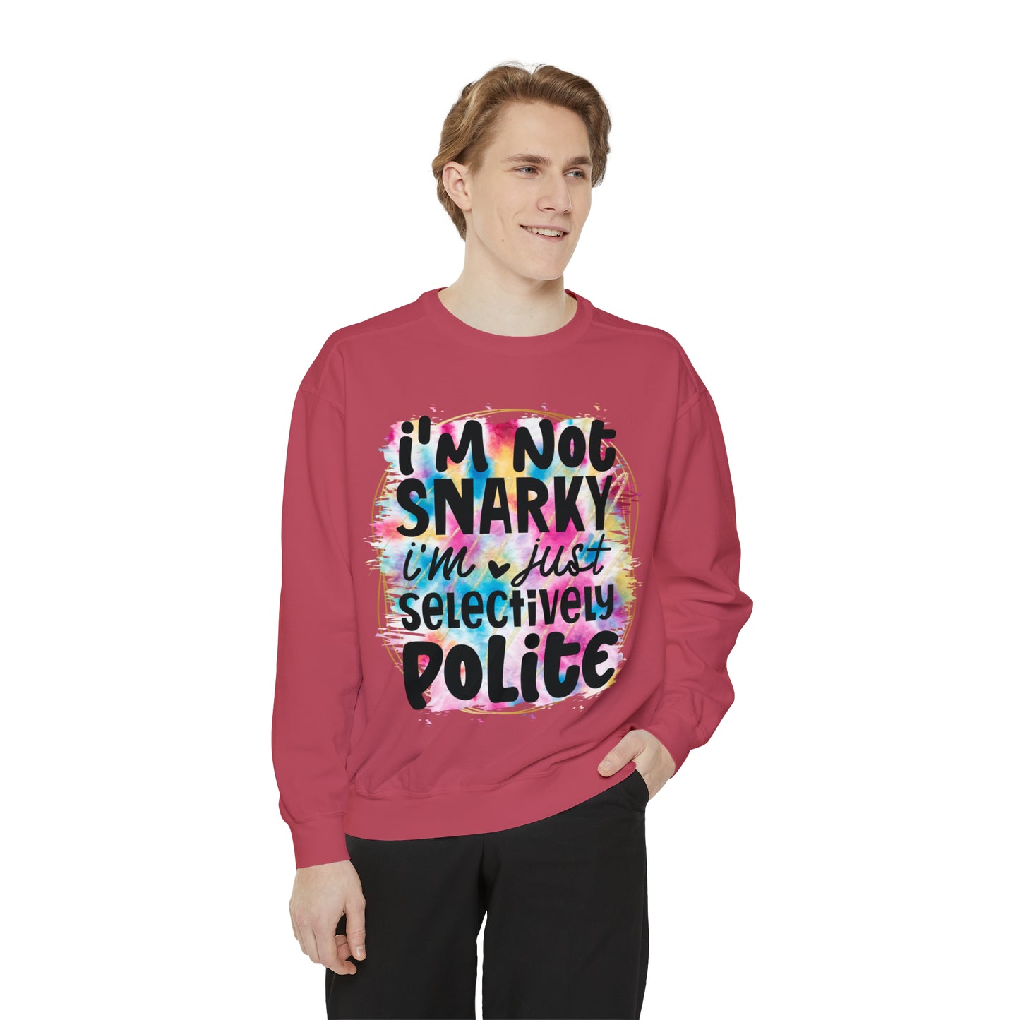 Snarky Unisex Garment-Dyed Sweatshirt