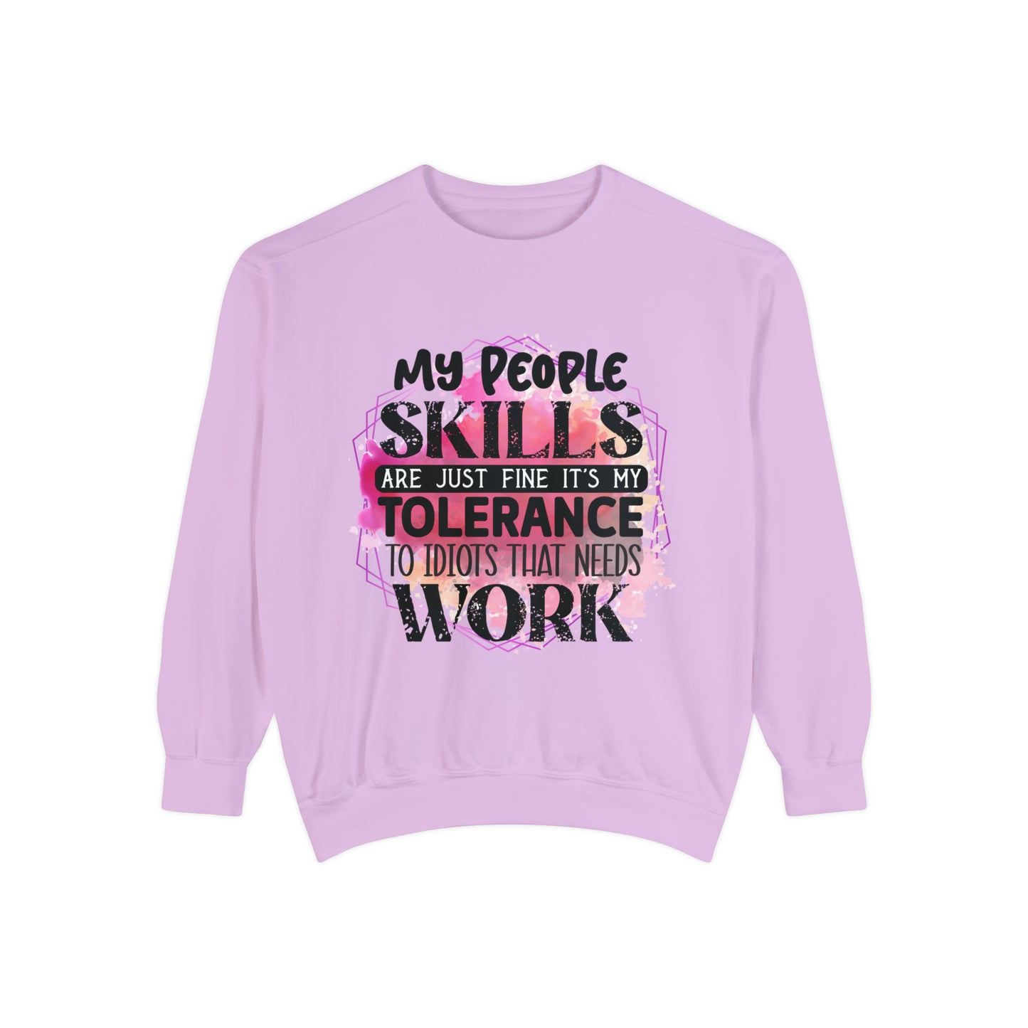 People Skills Unisex Garment-Dyed Sweatshirt