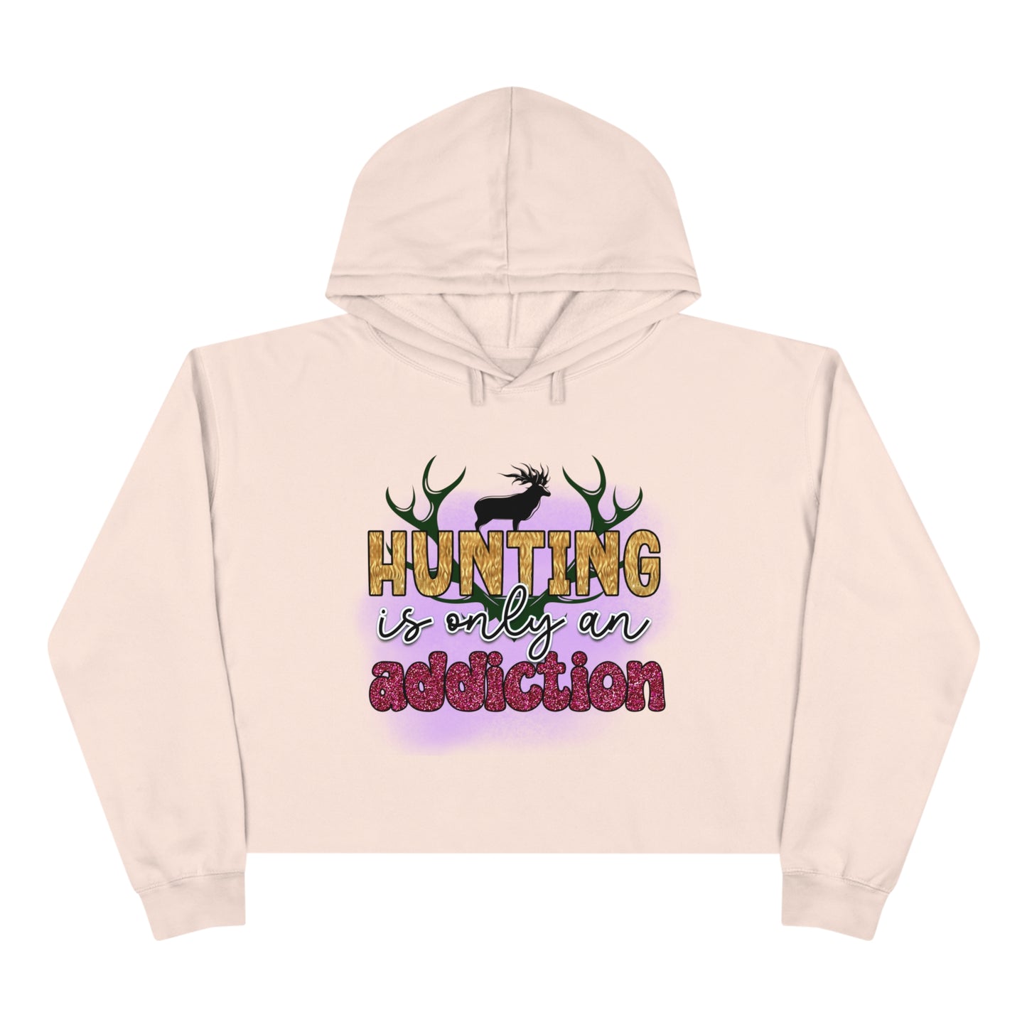 Hunting Addiction Crop Hoodie