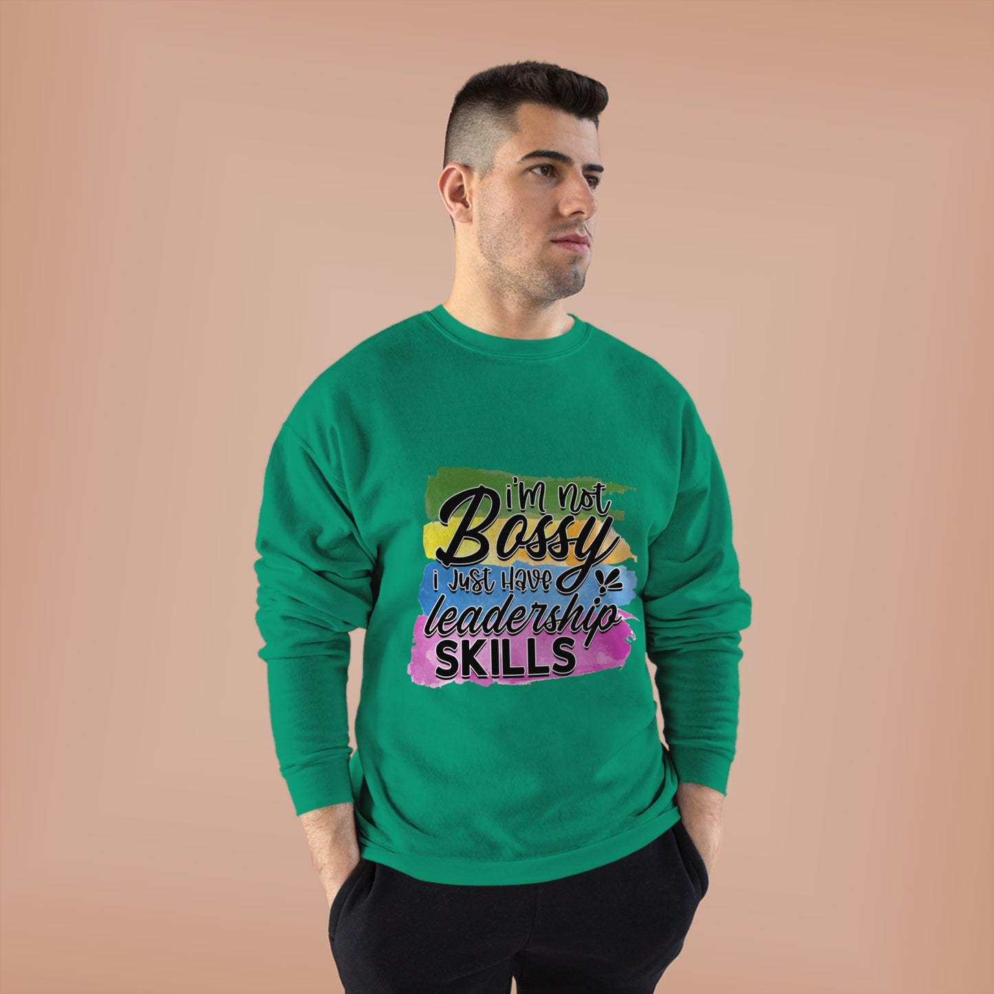 Not Bossy Unisex EcoSmart® Crewneck Sweatshirt