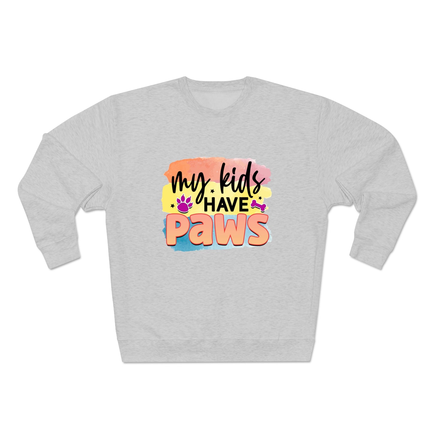 Kids Paws Unisex Premium Crewneck Sweatshirt