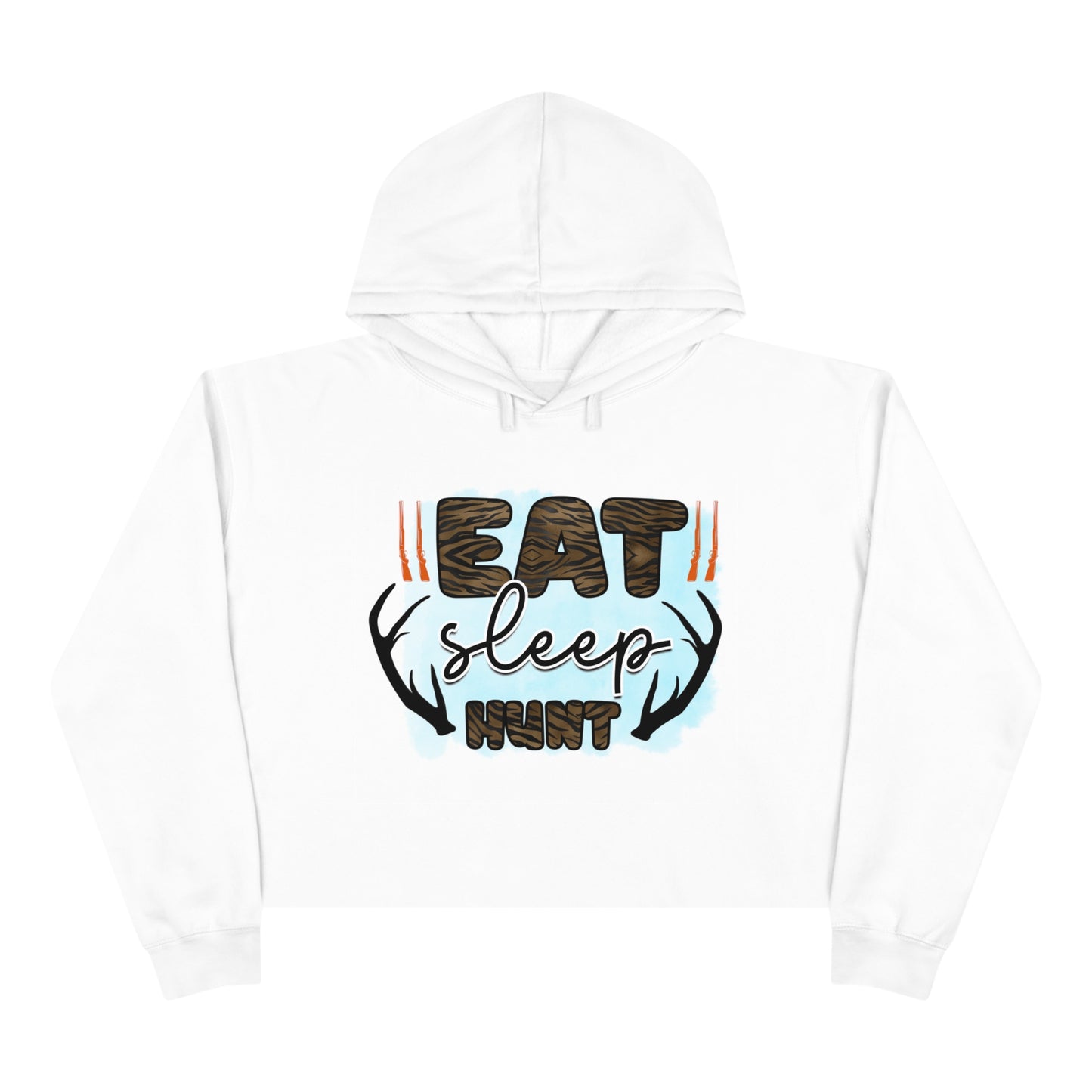 Eat Sleep Hunt Crop Hoodie