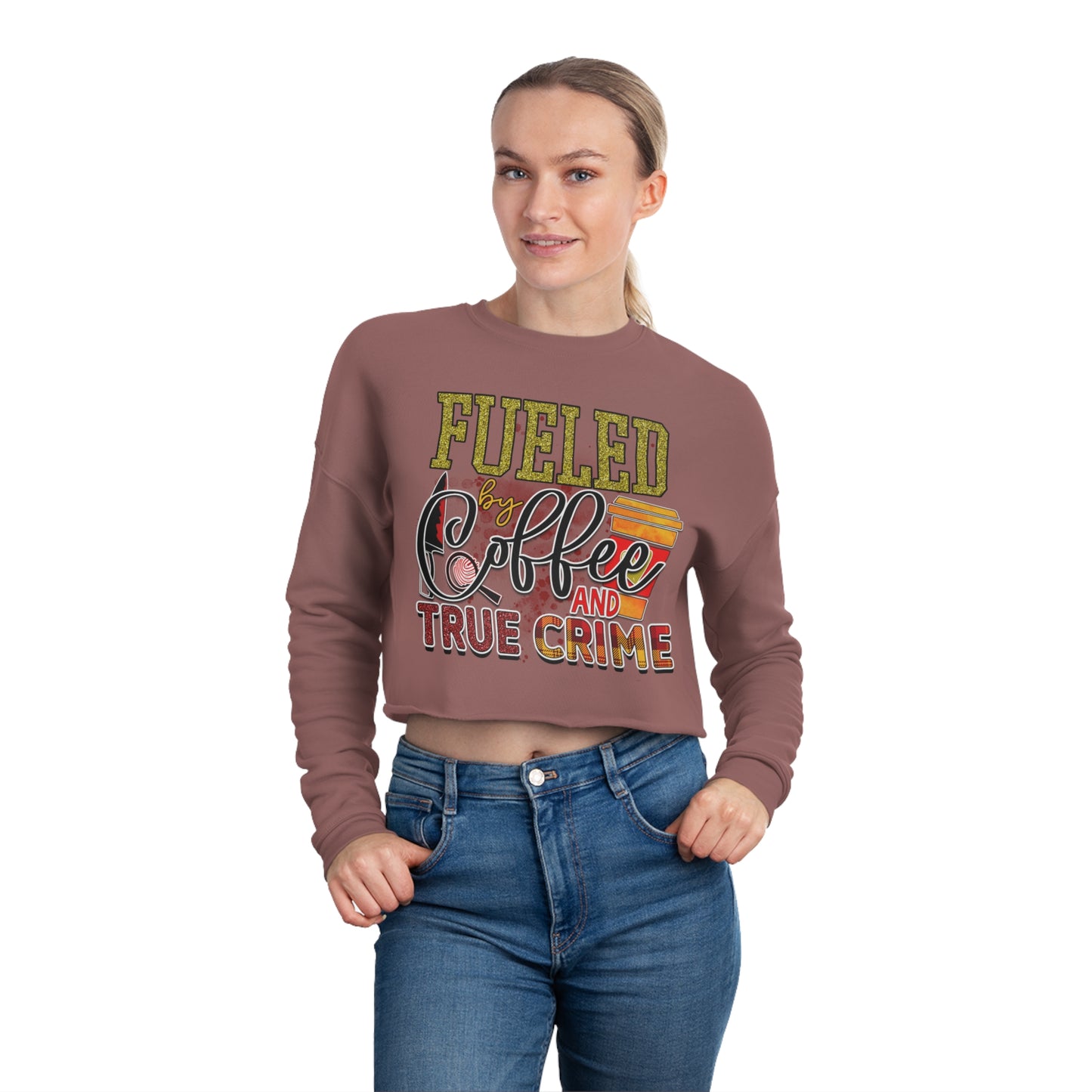 Fueled Coffee Women's Cropped Sweatshirt