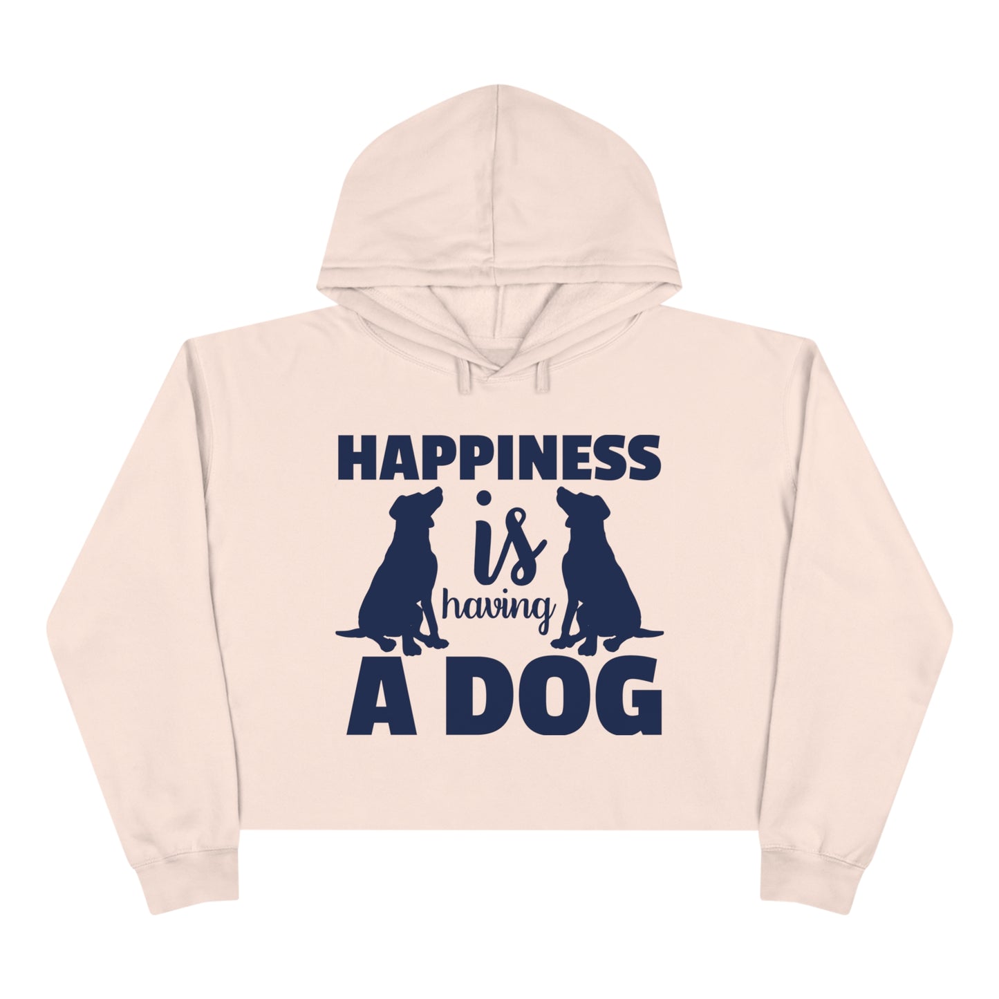 Happiness Dog Crop Hoodie