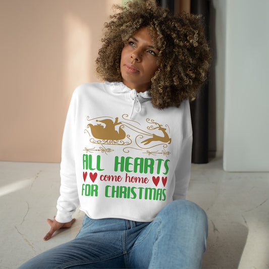 All Hearts Crop Hoodie