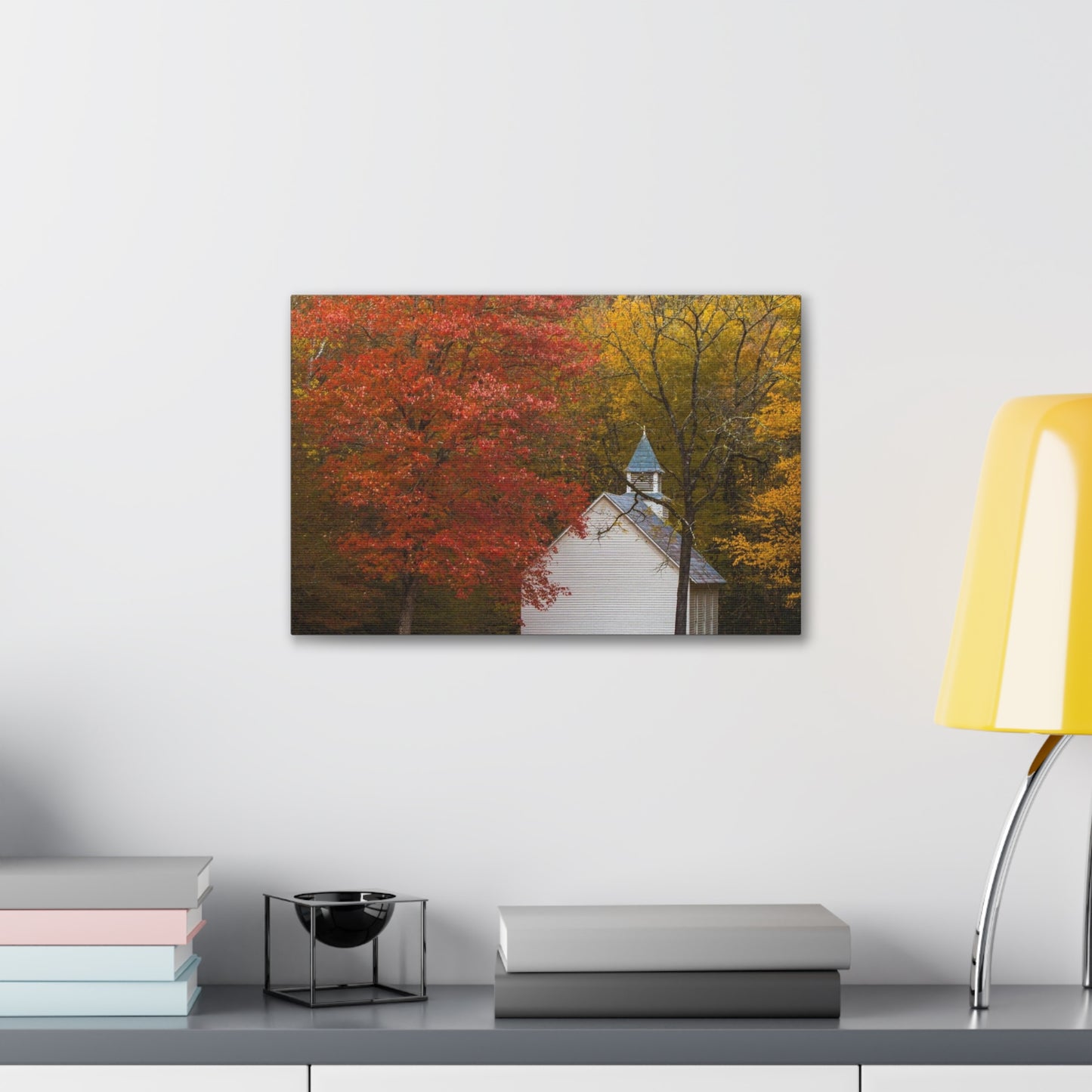 Fall Church Canvas Gallery Wraps