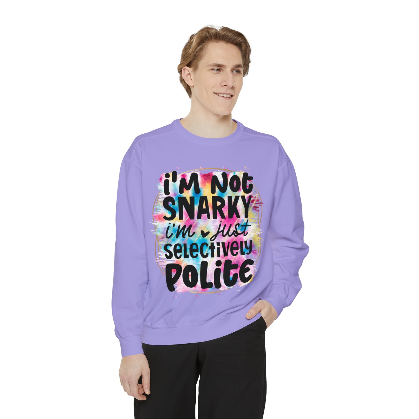 Snarky Unisex Garment-Dyed Sweatshirt