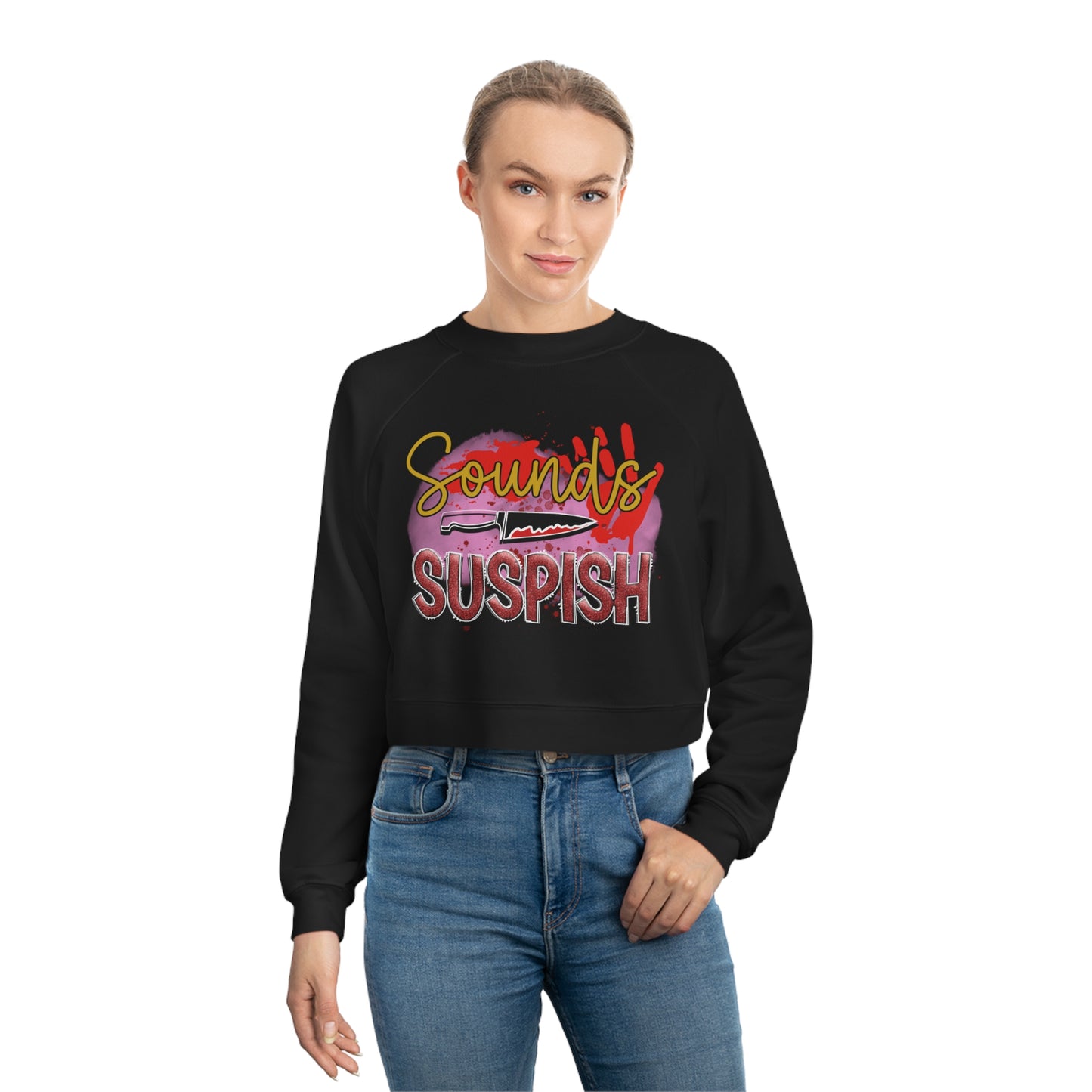 Suspish Women's Cropped Fleece Pullover