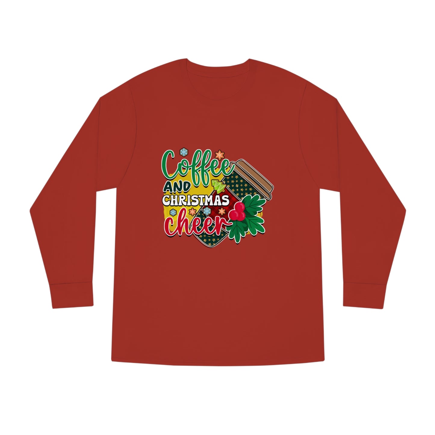 Coffee Christmas Long Sleeve Crewneck Tee