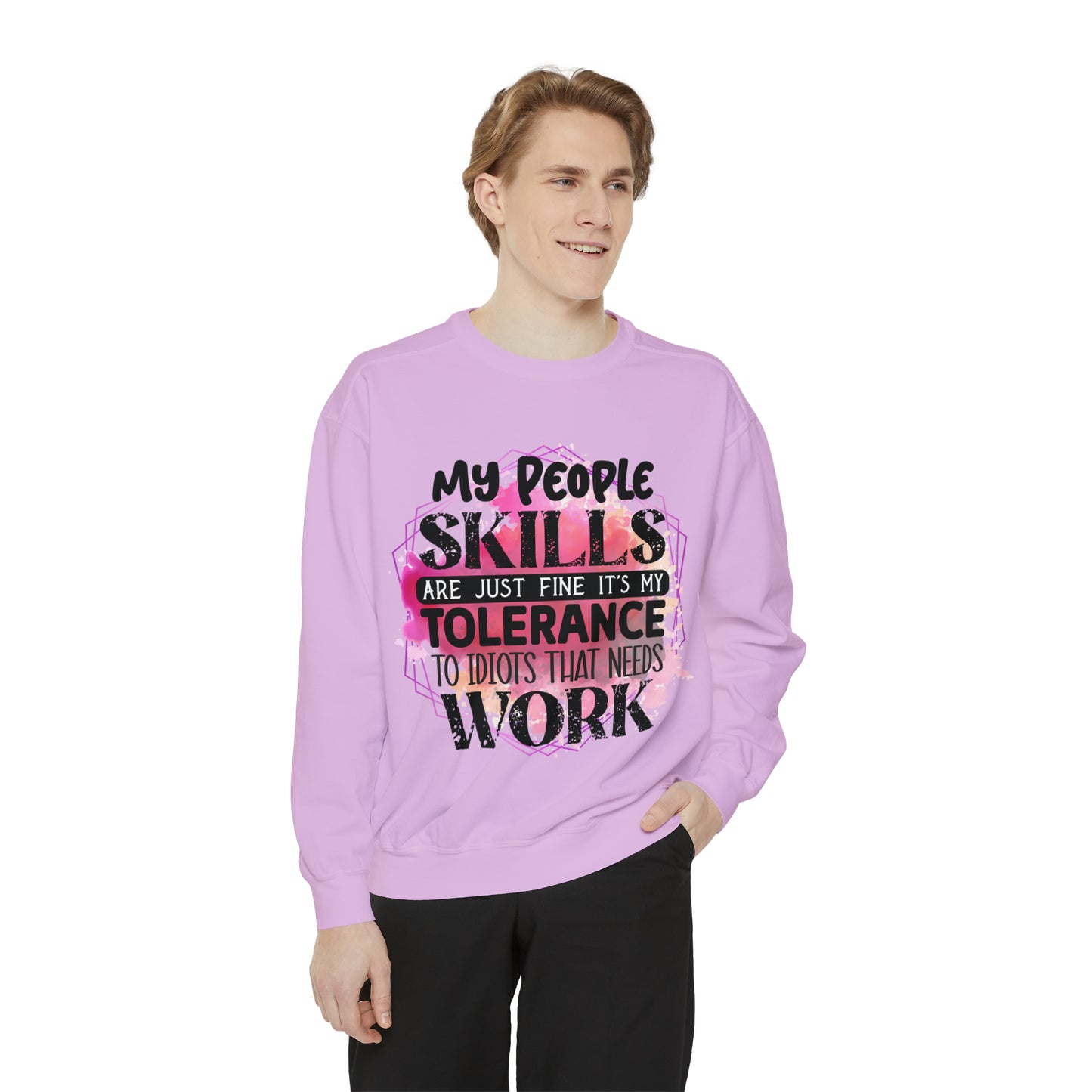 People Skills Unisex Garment-Dyed Sweatshirt