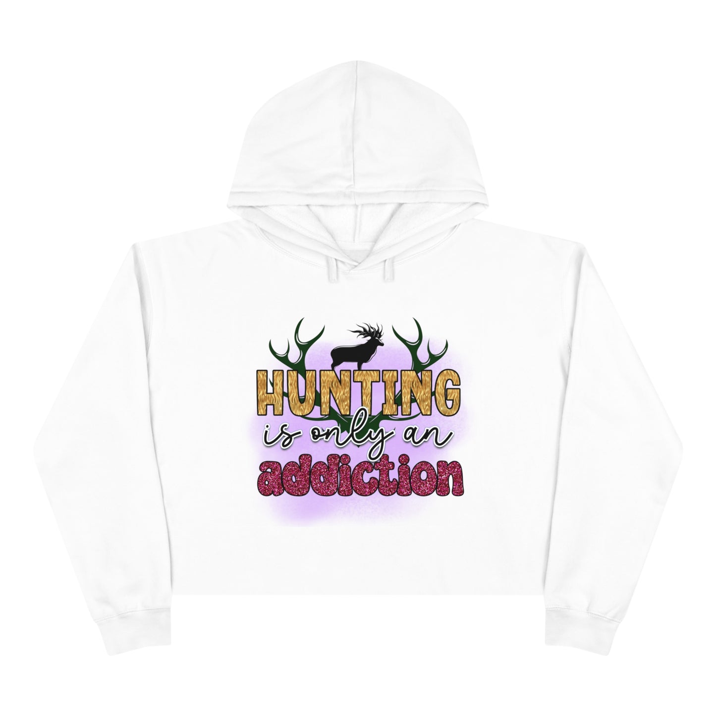 Hunting Addiction Crop Hoodie