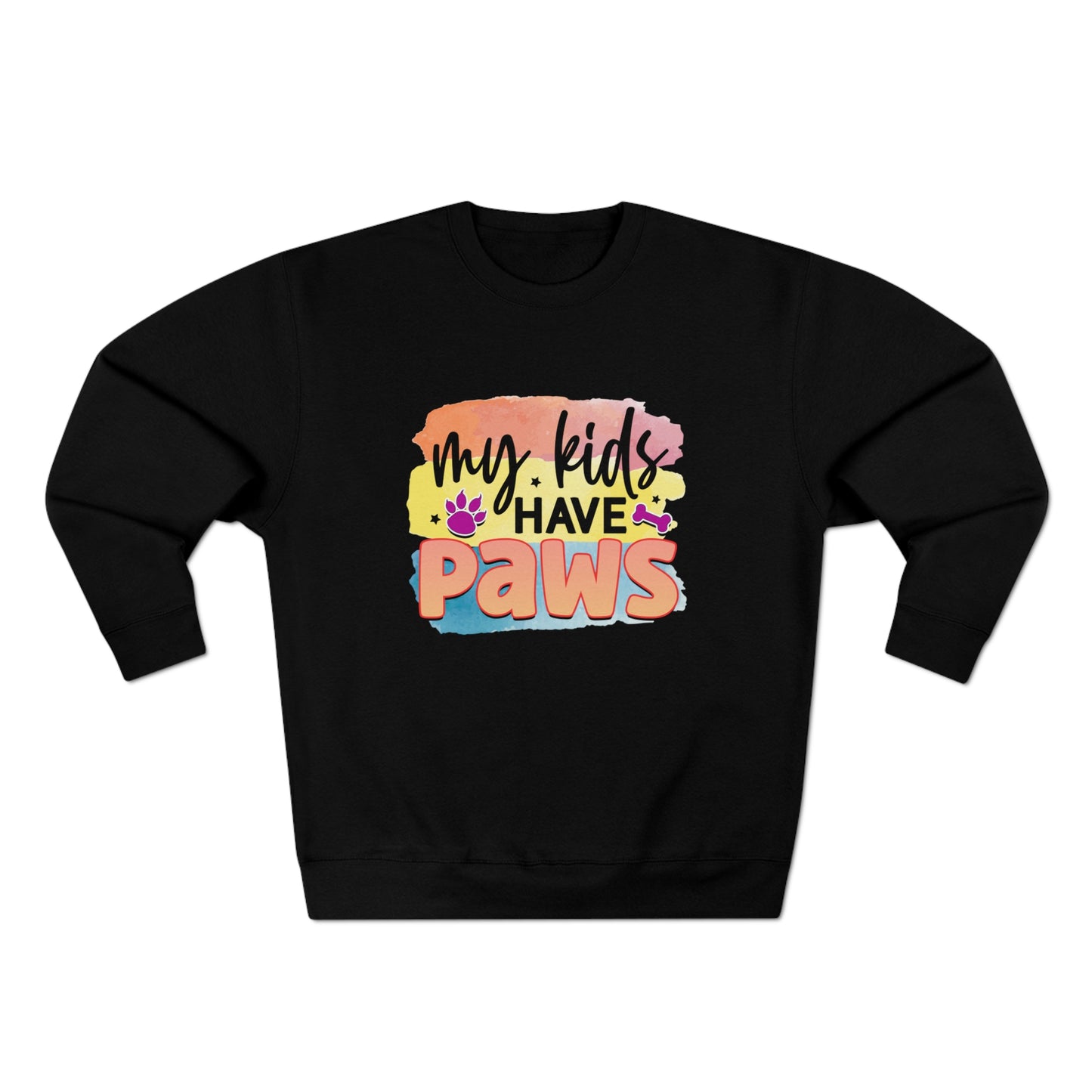 Kids Paws Unisex Premium Crewneck Sweatshirt