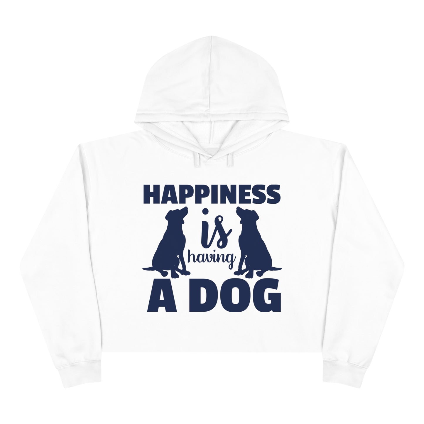 Happiness Dog Crop Hoodie