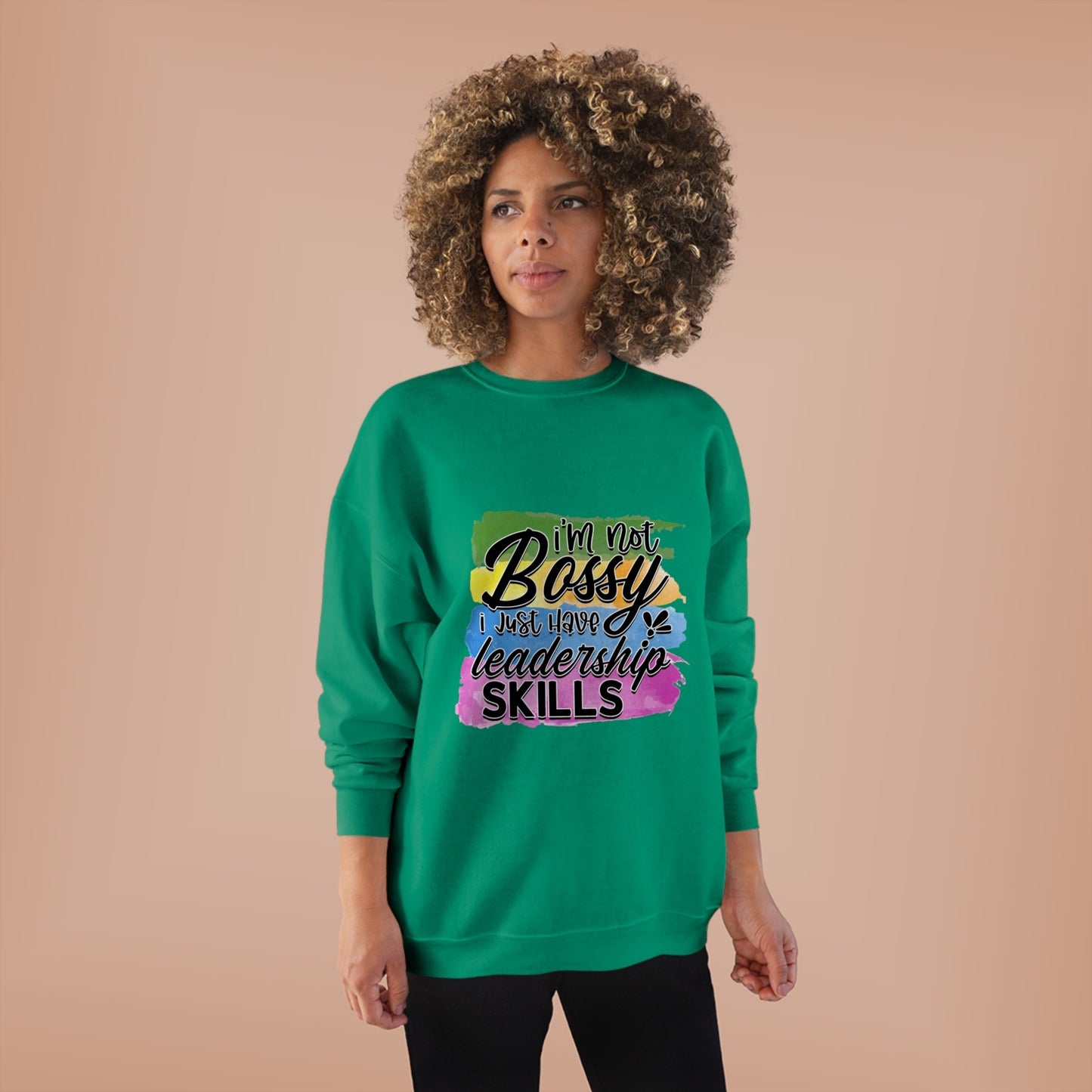 Not Bossy Unisex EcoSmart® Crewneck Sweatshirt