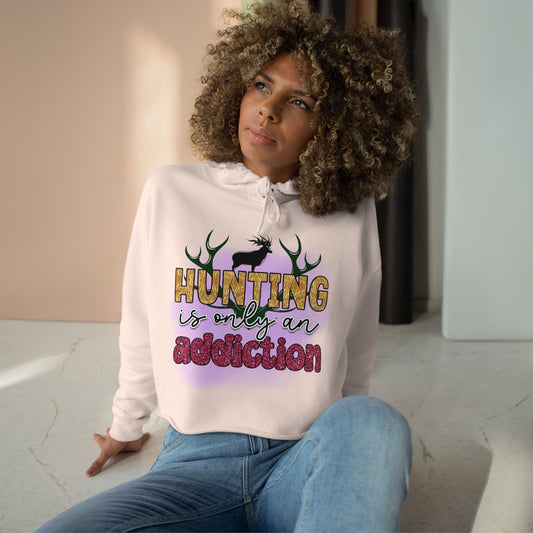 Hunting Addiction Crop Hoodie