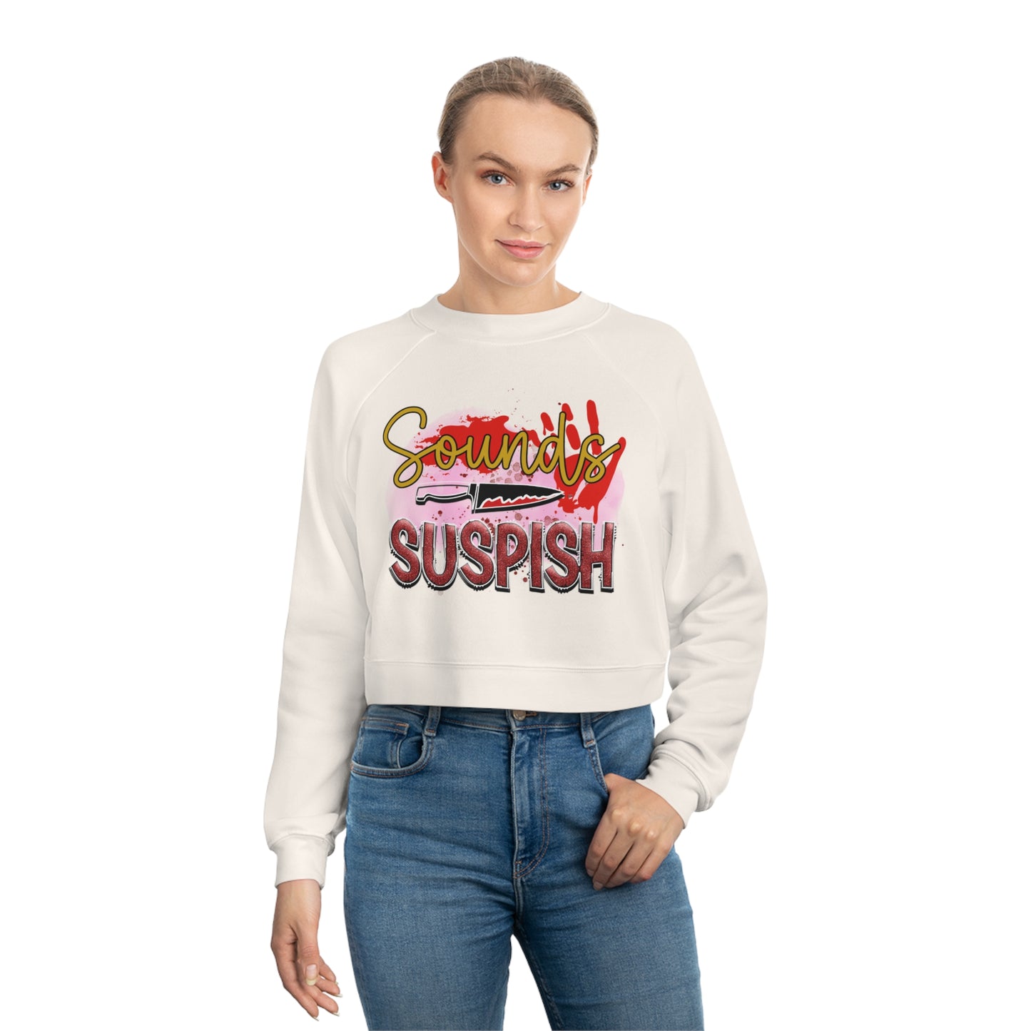 Suspish Women's Cropped Fleece Pullover