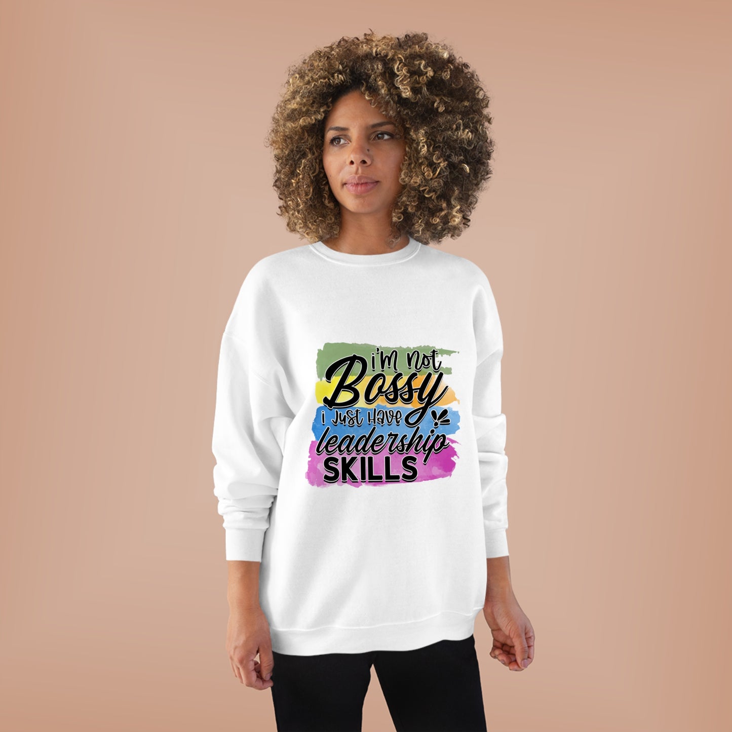 Not Bossy Unisex EcoSmart® Crewneck Sweatshirt