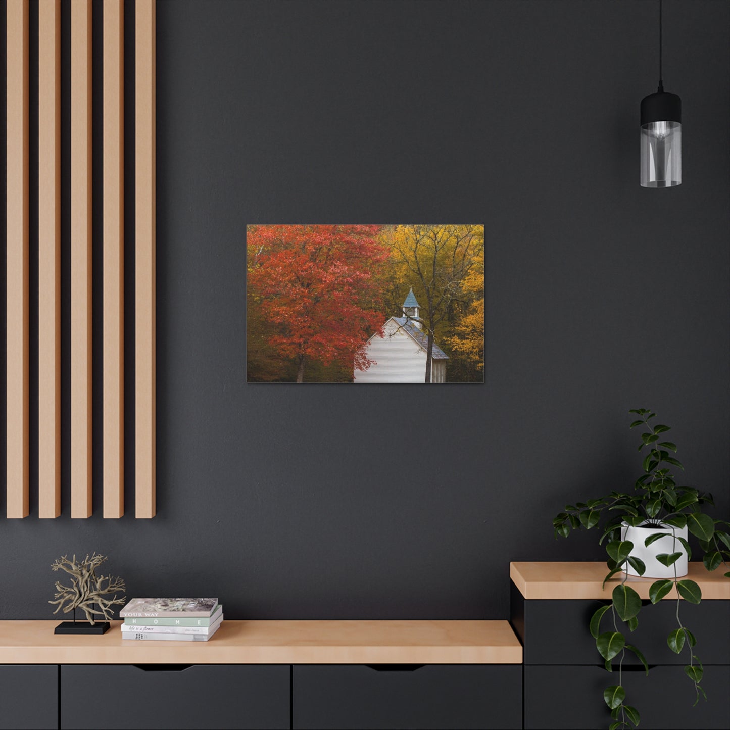 Fall Church Canvas Gallery Wraps